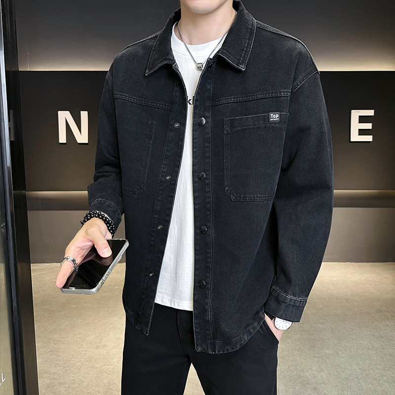 店主风牛仔夹克男士休闲时尚2025新款外套男装B320-1686-P115,男装衬衫,电商B320