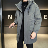 标50绒冬季中长款羽绒服男士2025新款外套男装B320-9955-P275，男装羽绒服，电商B320