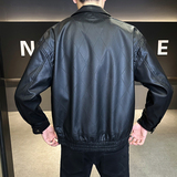 店主风皮衣男士2025新款秋季休闲皮夹克男装外套B320-7706-P145，男装皮衣，电商B320