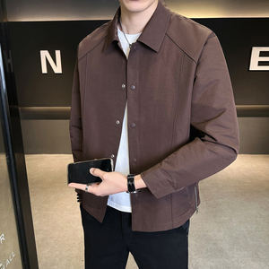 春装翻领夹克男士休闲2026新款青年外套男装 B320-2617-P125图片