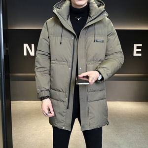 标50绒中长款连帽羽绒服男士2025新款保暖外套男B320-6623-P295图片