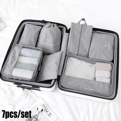 Compression Packing Cubes Organizer Travel Bag Luggage跨境的