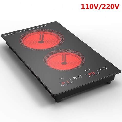 110V US standard vertical double electric ceramic stove with