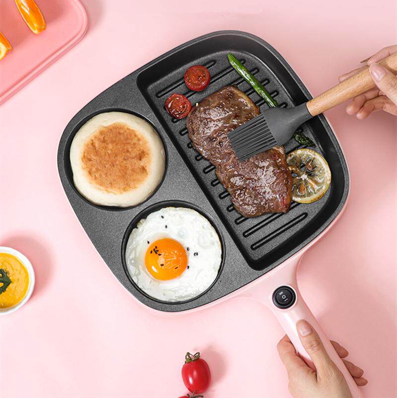Fried Eggs steak Ham sausage bacon breakfast sandwich cake图片