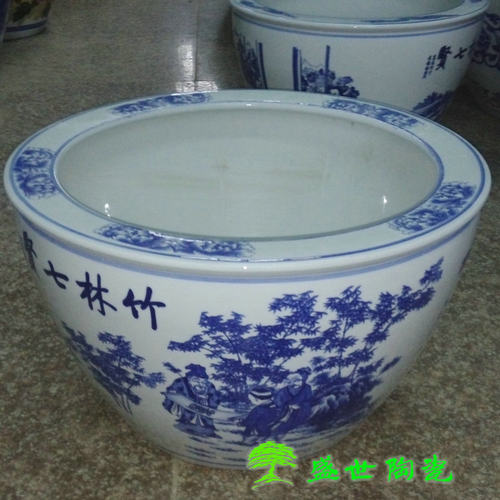 景德镇落地大鱼缸养鱼盆乌龟缸