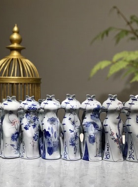 景德镇客厅摆件旗袍家居装饰