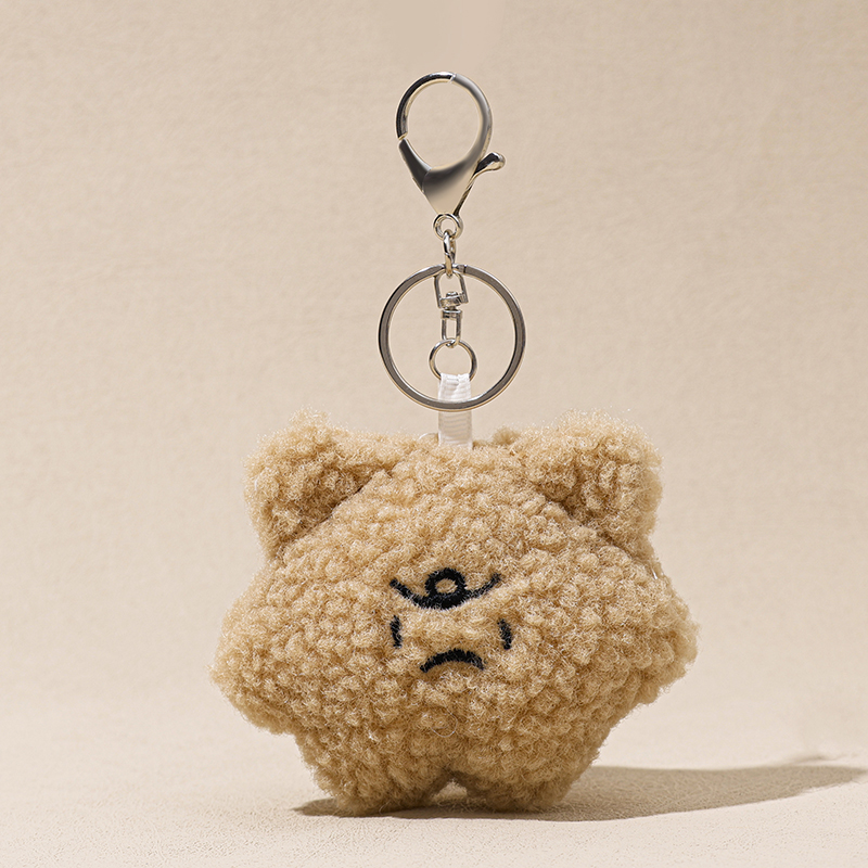 沮丧熊毛绒挂件包钥匙扣讨厌下雨
