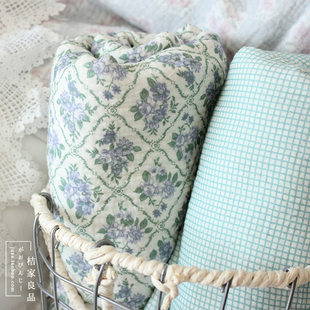 韩国布料双层纱a类水洗褶皱纯棉布睡衣口水巾衣服被套全棉面料