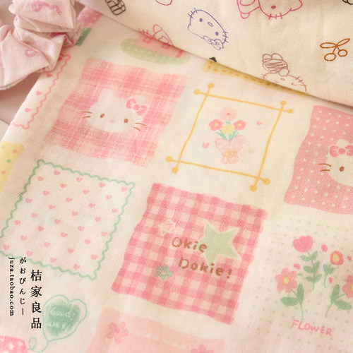 母婴级纱布纯棉床品衣服手工日韩