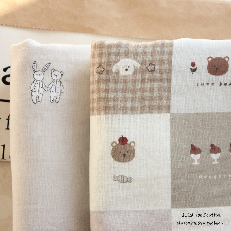 复古2.5米母婴级纯棉双层纱衣服床品手工发圈浴巾布料全棉面料,居家布艺,海绵垫/布料/面料/手工diy,淘宝优惠券,粉丝福利购,淘宝优惠卷