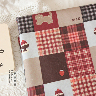 学院风特价韩国帆布细纱衣服床品拍照发圈桌布床单纯棉布料面料