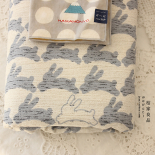 兔子日系复古2.5米仿棉麻布料手工发圈桌布窗帘大肠发圈面料