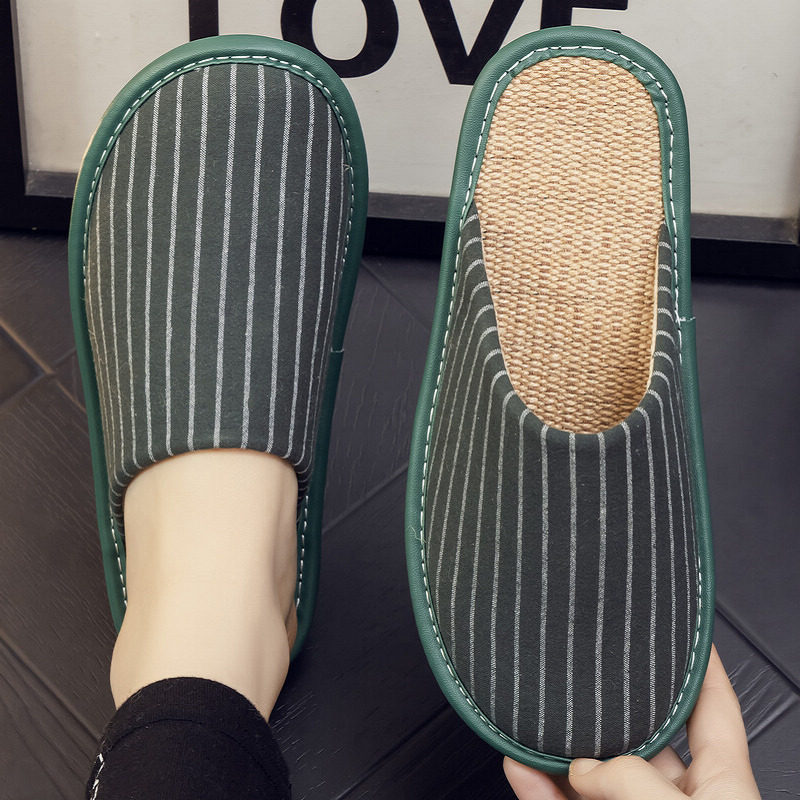 春秋季布艺包头拖鞋男女居家居情侣家用防滑软底办公室内亚麻凉拖,居家布艺,居家凉拖/凉鞋,淘宝优惠券,粉丝福利购,淘宝优惠卷