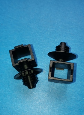 环保尼龙黑色卡孔式扎线带固定座GA-C3541-01,布线夹,管路夹,方形