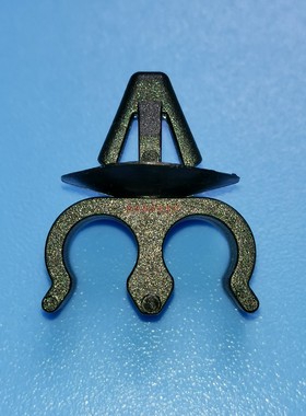 环保尼龙黑色烛台式卡线管座GA-C1380-01双束线直径6.3MM线夹管夹