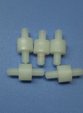 环保尼龙双头M4外螺纹间隔柱GRTS-MM-M4-8-6,隔离柱,绝缘支撑柱