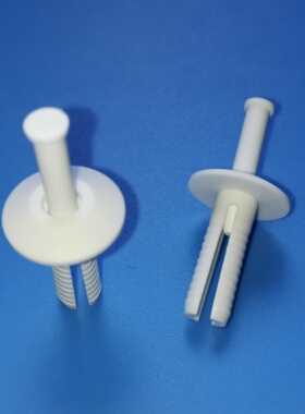 环保白/黑色推入式膨胀铆钉,击芯铆铆钉GUSR6319,塑料卡扣,面板扣