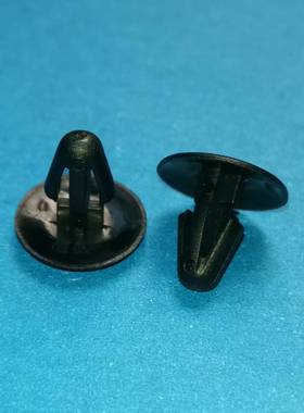 环保尼龙黑色快速单体铆钉GA-C1884-01伞形胶扣,推入式面板紧固钉