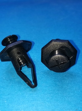 环保尼龙黑色膨胀螺牙铆钉GA-C116-01,可拆卸式子母钉,安装孔10MM