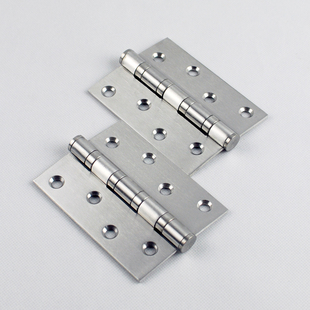 304拉丝不锈钢实木重型门开槽合页铰链 四轴承超静音 四寸加厚