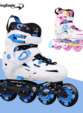 飞鹰儿童轮滑鞋纳迪亚NADIA初学花式鞋体育课报班溜冰鞋男女学生