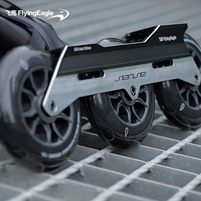 飞鹰轮滑SENSE 110成人大三轮直排刀架运动刷街FSK代步轮滑鞋下鞋