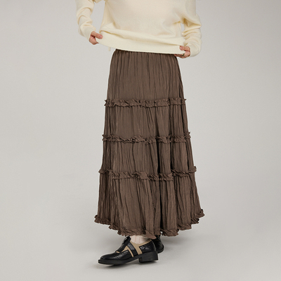 半身裙a字法式甜美显瘦蛋糕裙