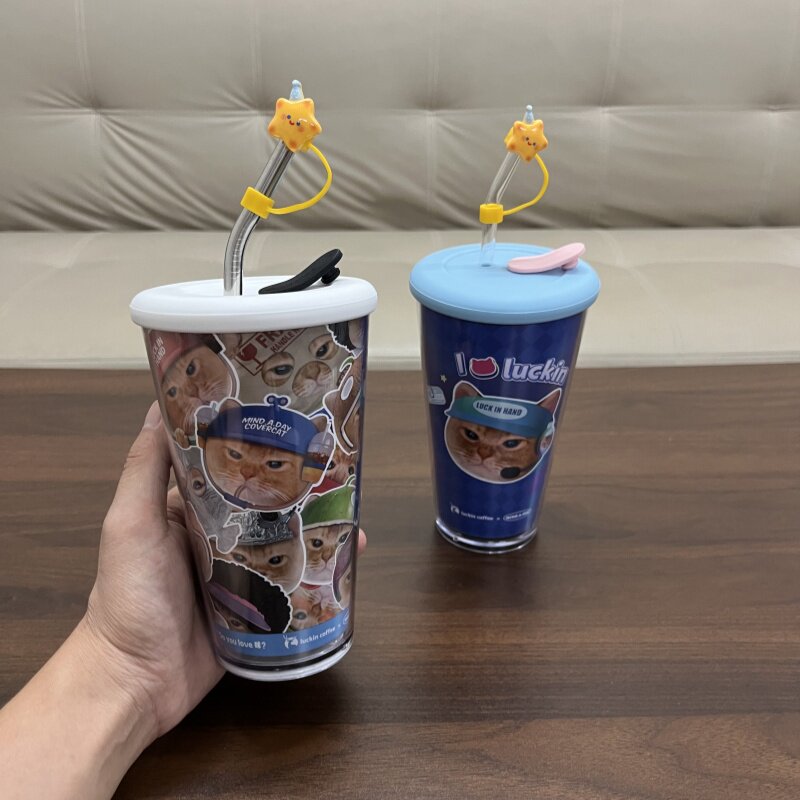 瑞幸联名猫猫超大PP杯diy改造