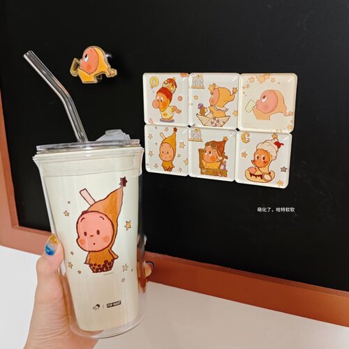喜茶星星人联名杯子改造diy改造星星人联动PP杯爆改含304内胆套装