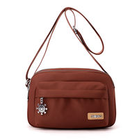 Chibao's new simple, lightweight, fashionable and trendy waterproof Oxford fabric women's single-shoulder crossbody backpack, small bag and square bag thumbnail 2