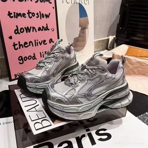 M60 专柜正品2024秋季厚底老爹鞋女增高休闲网面运动鞋WX30043020