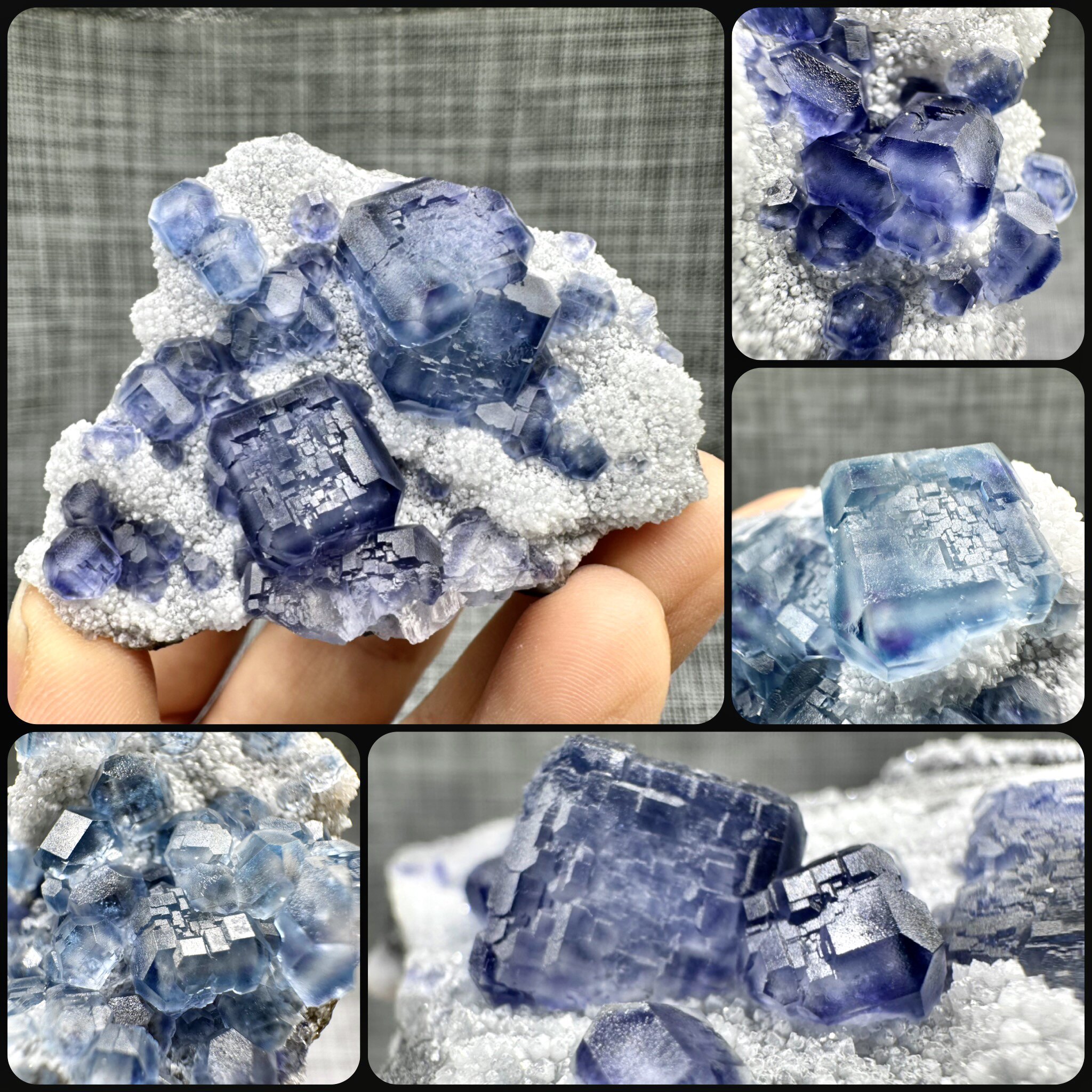 莫兰迪变色魔方萤石石英天然原矿石矿物晶体标本摆件观赏收藏教学