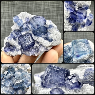 莫兰迪变色魔方萤石石英天然原矿石矿物晶体标本摆件观赏收藏教学