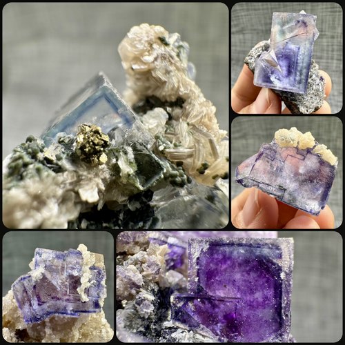 瑶岗仙紫萤石矿物晶体