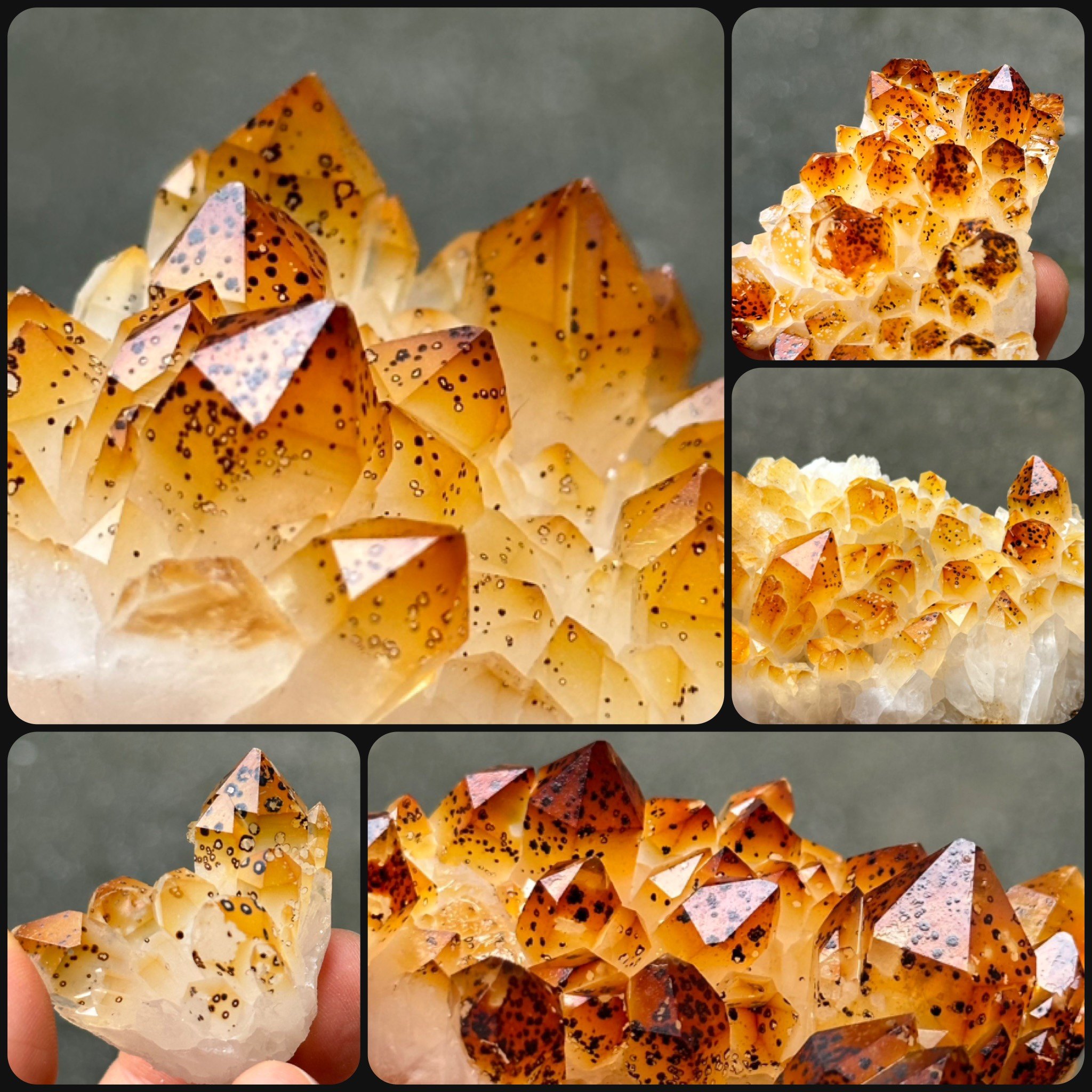 广东黄皮豹纹水晶 天然原矿石矿物晶体标本摆件教学观赏收藏奇石