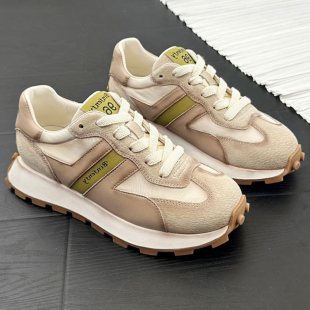 潮鞋 女厚底网红时尚 ins拼色复古阿甘鞋 外贸原单尾货清仓处理韩版