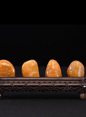 老挝北部田黄色结晶印章 石头造景 奇石摆件家装天然石料书法书画