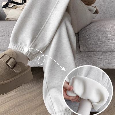 2025新款休闲裤女软糯羊