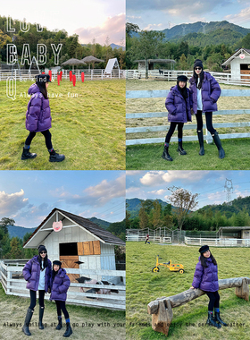 1111大促LBQ原创亲子  冬季重磅高蓬松度高克重保暖亲子羽绒服