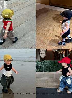 LBQ原创童装  黑白红小背心三色入