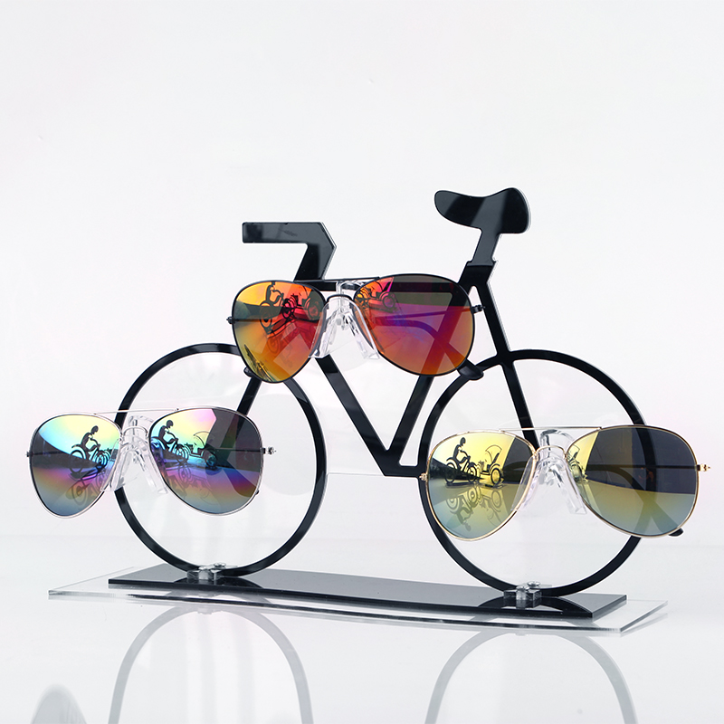眼镜展示架墨镜架子货架支架车型亚克力眼镜架道具直行车眼镜展架