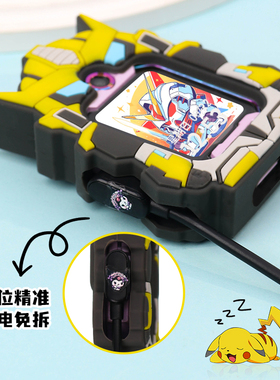 适用小天才电话手表表带Z10儿童Z9Z8挂脖Z6proD2Q2AD3S保护套挂绳