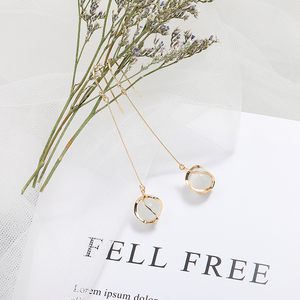 气质显脸瘦猫眼石耳环