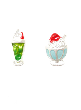 IMUFURET珐琅日韩女甜美耳饰品