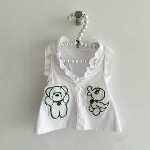 燕子萌宠屋韩国代购 louisdog宠物凉赶背心马尔济斯比熊衣服