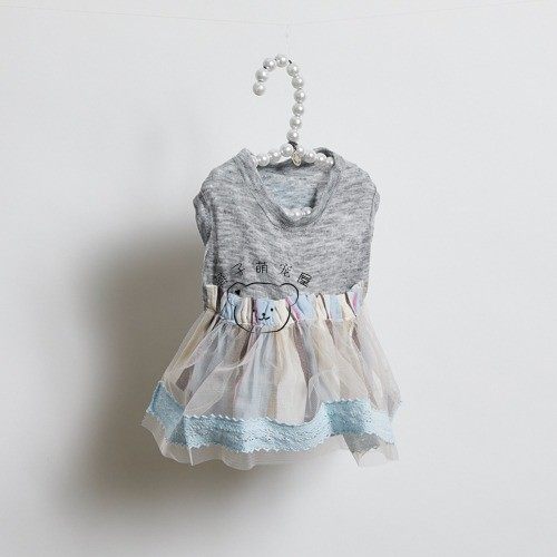 燕子萌宠屋韩国代购 louisdog宠物猫狗天丝无袖背心T恤连衣裙