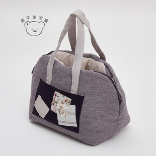 燕子萌宠屋韩国代购louisdog宠物猫狗新款时尚宽肩带贝壳外出包