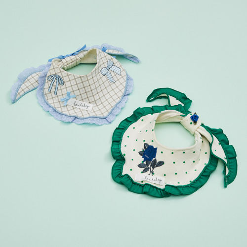 燕子萌宠屋韩国代购Louisdog猫狗花边刺绣衣领子围脖