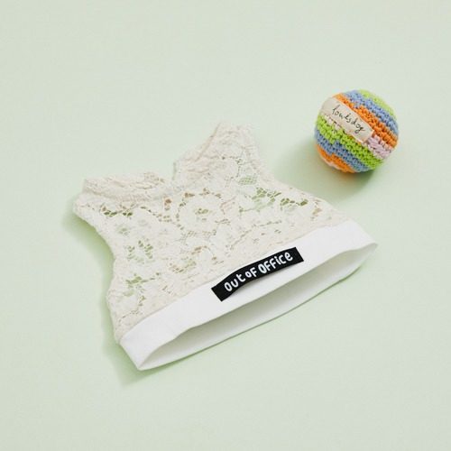 燕子萌宠屋韩国代购 louisdog宠物猫狗白色蕾丝背心短款上衣