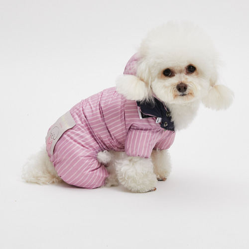 燕子萌宠屋韩国代购 louisdog宠物小型猫狗双面鹅绒连体夹克外套